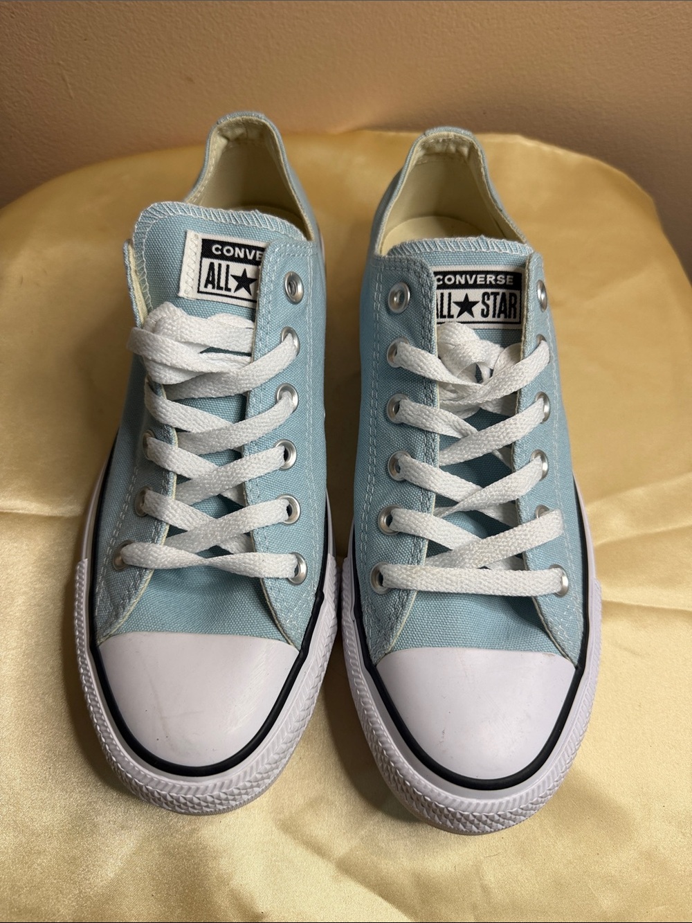 Converse Woman’s Light Blue Low Top Chuck Taylor Sneakers